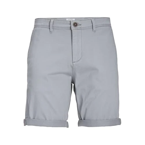 Offerta a tempo: Jack & Jones Pantaloncini Chino Uomo, Grigio, M - 40% da 34.99 € a 21.09 €