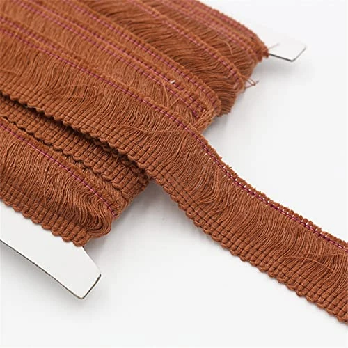 Offerta a tempo: 6 Meters 25mm Passamaneria con Frange in Poliestere Colorate per Decori di Abbigliamento e Cuscini, Nappe di Pizzo Nastro Tassel Frangia Trim Nastro in Pizzo per Cucito Bordo,Caffè scuro - 35% da 15.39 € a 9.99 €