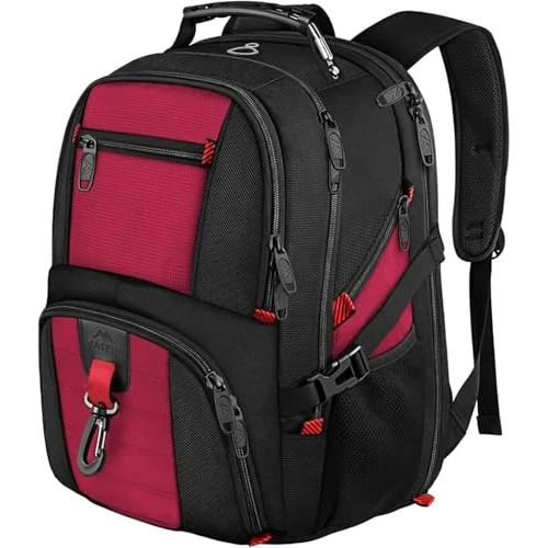 Zeitlich begrenztes Angebot: MATEIN Laptop Rucksack Herren 17,3 Zoll, Schulrucksack Teenager Jungen, Rot von 33.99 € auf 33.99 € (0.00% Rabatt)