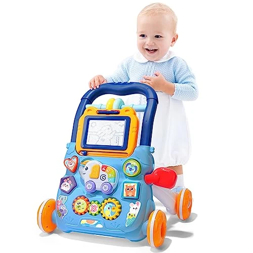 Offerta a tempo: Aolso Primi Passi per Bambini con Lavagna Magnetica, Girello per Imparare a Camminare, Giocattolo 6+ Mesi - 35% da 42.59 € a 27.79 €