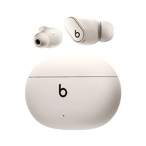Beats Studio Buds + | True Wireless Noise Cancelling Earbuds, Enhanced Apple & Android Compatibility, Built-in Microphone, Sweat-Resistant Bluetooth Headphones, Spatial Audio – Ivory