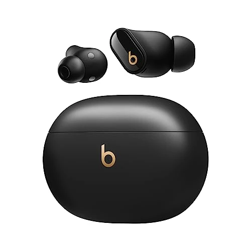 Limited-time offer: Beats Studio Buds + | True Wireless Noise Cancelling Earbuds, Enhanced Apple & Android Compatibility, Built-in Microphone, Sweat-Resistant Bluetooth Headphones, Spatial Audio – Black/Gold from 179.99 GBP to 169.00 GBP (save 6%)