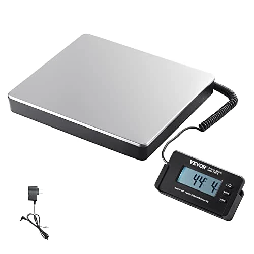 Offerta a tempo: VEVOR Bilancia Digitale Pesa Pacchi di Spedizione Pacchi Postali Uso Commerciale in ABS Carico tra 150 g-200 kg per Corriere Fattoria, Bilancia per Pacchi 309 x 262 x 45 mm Schermo LCD Funzione Tara - 29% da 33.90 € a 24.20 €