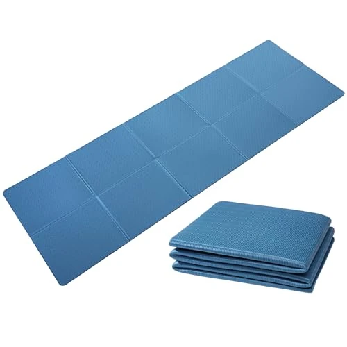 Oferta limitada: Good Nite Esterilla de Yoga Plegable, Antideslizante, portátil, Plegable, Ligera, para Gimnasio, Pilates, Deportes, Viajes, Ejercicio, para Mujeres y Hombres, 183 x 61 x 0,6 cm (Azul Marino) de 18.04 EUR a 18.04 EUR (ahorro 0%)