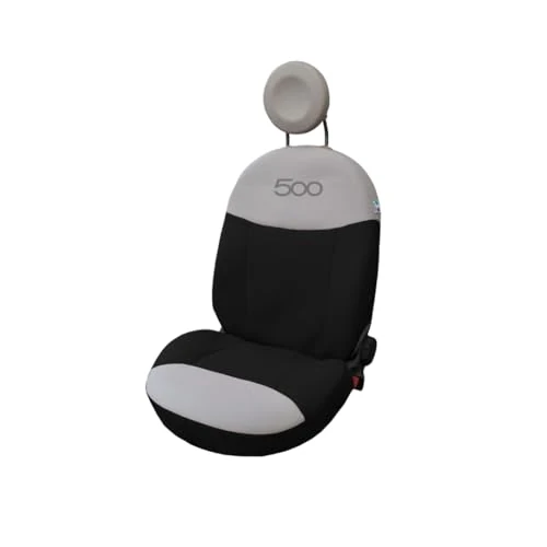 Offerta a tempo: Italfodere - Coppia di Coprisedili Auto anteriori - Compatibili con Fiat 500 dal 2007 in poi - Fatti a Mano - Cotone - Gommapiuma e Poliestere - Accessori Auto Interno - Made in Italy - Nero/Panna - 0.00% da 49.99 € a 49.99 €