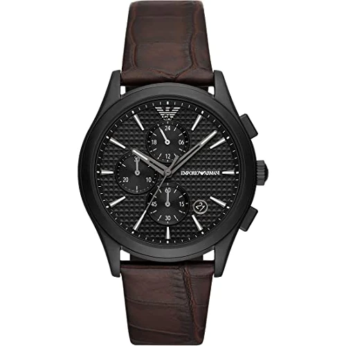 Offerta a tempo: Emporio Armani Orologio per uomo Movimento al quarzo/crono cassa 42 mm con cinturino in pelle AR11549 - 48% da 199.14 € a 104.00 €
