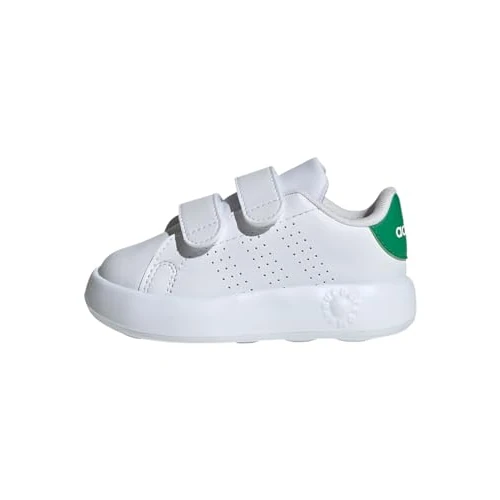 adidas Uniseks - niemowleta Advantage Shoes Kids, Cloud White/Cloud White/Green, 26 EU