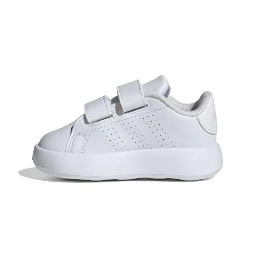 adidas Advantage Shoes Kids, Scarpe da Tennis Unisex - Bambini e Ragazzi, Cloud White Cloud White Grey One, 21 EU