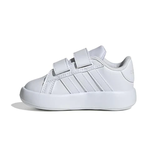 Limitiertes Angebot: adidas Jungen Unisex Kinder Grand Court 2.0 Shoes Kids Tennisschuhe, Cloud White/Cloud White/Grey, 21 EU von 33.00 EUR auf 21.99 EUR (Spare 33%)