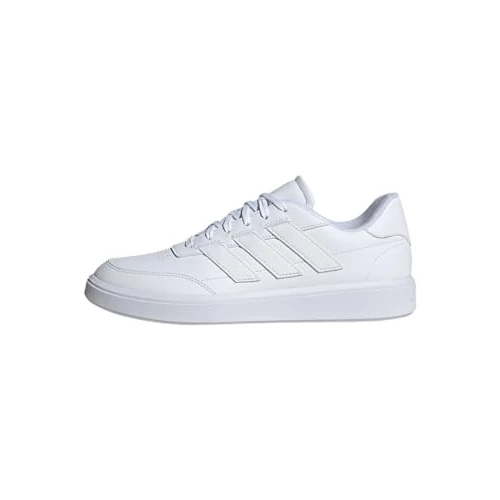adidas Hombre Courtblock Shoes, Cloud White / Cloud White / Cloud White, 43 1/3 EU