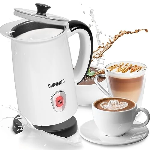 Limited-time offer: Duronic Milk Frother Electric MF130 Automatic Hot & Cold Foam Maker Hot Chocolate Machine with Milk Heater, Warmer & Steamer for Coffees & Matcha from 14.49 £ to 14.49 £ (save 0.00%)
