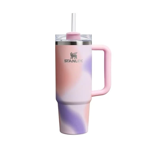 Offerta a tempo: STANLEY 1913 Quencher H2.0 Flowstate Borraccia Con Cannuccia 0.89L - Freddo Per 9 Ore - Con Ghiaccio Per 40 Ore - Senza BPA - Tazza Termica Con Manico - Rose Petal Motion - 35% da 46.30 € a 29.99 €
