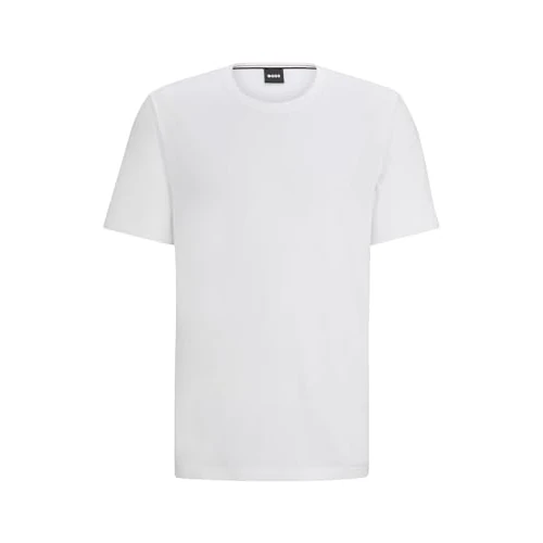 Oferta limitowana: BOSS Mix&Match T-Shirt męski R T-Shirt z rozciągliwej bawełny z wyszywanym logo, White100, XXL z 129.99 zł na 129.99 zł (oszczędź 0.00%)