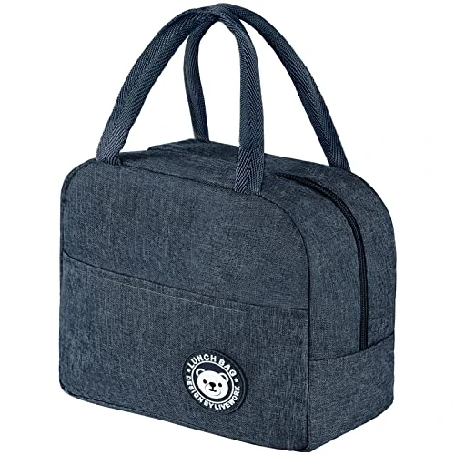 Offerta a tempo: Jewan Piccola Borsa Termica 6L Frigo Porta Pranzo, Borsa per Ufficio, per Escursionismo, Picnic All'aperto, Barbecue (Blu Navy) - 0.0% da 6.98 € a 6.98 €