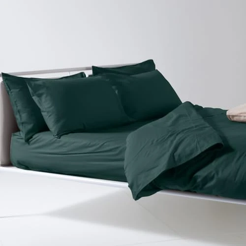 Begrenztes Angebot: Lisola Bettwäsche-Set für Doppelbett, Bettwäsche aus hochwertiger Baumwolle, hergestellt in Italien, Bettlaken 250 x 290 cm + 2 Kissenbezüge 50 x 80 cm, einfarbig, Modell: Tortona, Rayong von 50.39 EUR auf 50.39 EUR (Rabatt 0%)