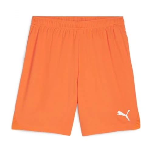 PUMA Unisex Teamgoal Jr Knitted Shorts, Rickie Orange-puma White, 140 EU