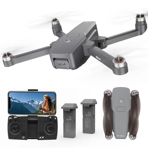 Oferta limitada: Drones con Camara 4K Motor sin Escobillas Drone con 2 Cámaras 40KM/h MAX Resistente al Viento 4 Niveles Dron 5GHz FPV RC Quadcopter para Adultos 2 Baterías Vuelo de 30 Minutos IDEA16 3D Flip de 54.99 EUR a 54.99 EUR (ahorro 0%)