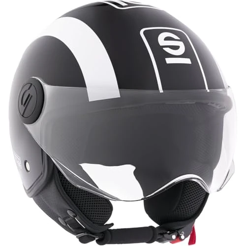 Oferta limitowana: Sparco Kask motocyklowy Demi-Jet czarno-biały z powłoką ABS Rozmiar S z 384.46 zł na 384.46 zł (oszczędź 0.00%)