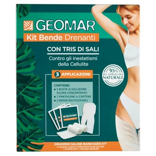 Offre limitée : GEOMAR | Kit Bandes Drainants, Contre la Cellulite, 95% d'origine Naturelle avec trois Sels (marin, d'Epsom, de la Mer Morte), Made in Italy, 140 ml x 3 Applications de 14.65 € à 14.65 € (0.00% de remise)