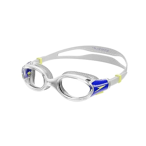 Offerta a tempo: Speedo Biofuse 2.0 Occhialini per Unisex Bambini, Trasparente/Blu Cobalto/Giallo Limone — 12% da 16,99 € a 15,00 €