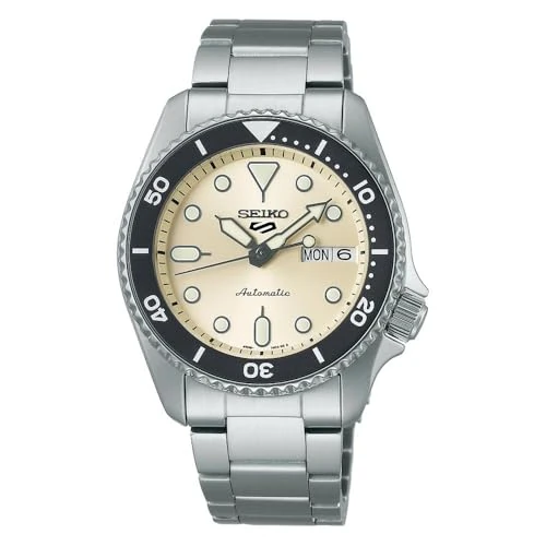 Tijdelijke aanbieding: SEIKO Quadrante monocromatico 5 Sport skx automatico midi (38 mm) / Acciaio inossidabile SRPK31K1, Crème/Grijs, Sport van 628.95 EUR naar 239.00 EUR (korting 62%)
