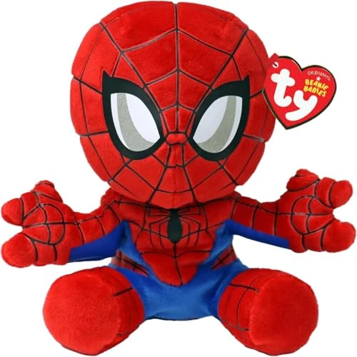 Offerta a tempo: Ty - Collezione Marvel, Spiderman, Tutti i Tuoi Eroi Preferiti in Versione Floppy, Morbido Peluche da Collezionare, Idea Regalo per Grandi e Piccini - 20 cm - T44007 - 45% da 10.99 € a 5.99 €