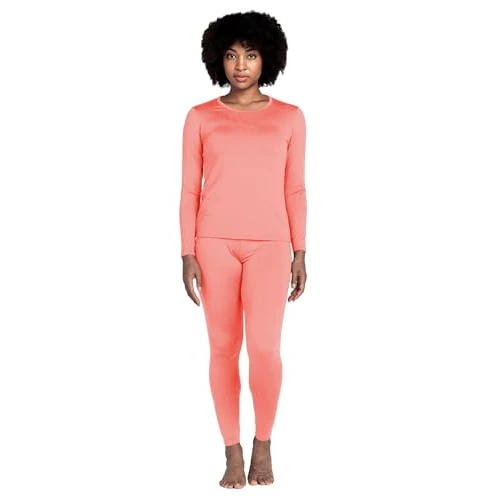 Offerta a tempo: LAPASA Completo Termico Donna Fodera in Micropile Calore Base L17 - Abbigliamento Intimo Invernale Maglietta Pantaloni Calzamaglia Tuta Sci Trekking Rosa XS - 23% da 27.99 € a 21.47 €