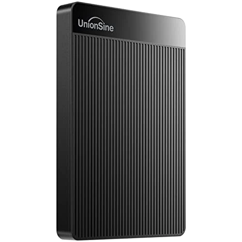 Offerta a tempo: UnionSine Hard Disk Esterno 2,5" 4TB Ultra Slim Portatile USB3.0 SATA HDD Storage per PC, Macbook, PS4, PS5, Xbox series, Wii u, TV (Nero) HD2510 - 5% da 145.99 € a 138.69 €