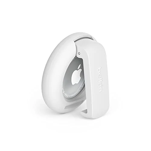 Beperkte aanbieding: Belkin Apple AirTag-houder met clip, Stevige, beschermende houder met sleutelhanger, Sleutelring voor Air Tag, Accessoire dat beschermt tegen krassen – Wit van 14.95 EUR naar 14.95 EUR (besparing 0%)