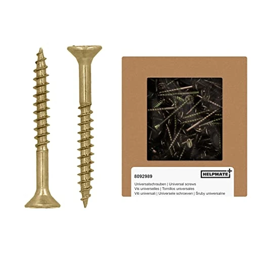 Offerta a tempo: HELPMATE – Viti per legno, testa svasata, 4,0x35 mm – Passivate – 250 pezzi - 0.00% da 19.49 € a 19.49 €