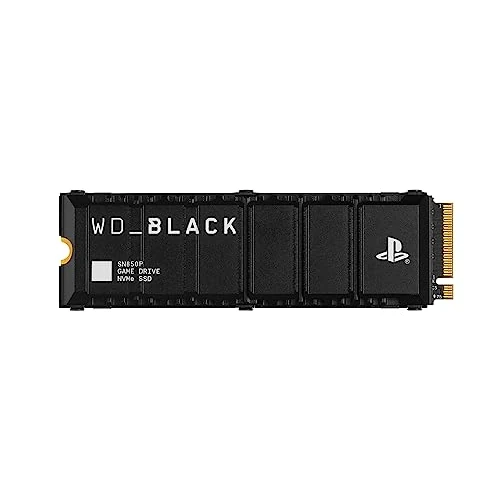 WD_BLACK SN850P 2 TB NVMe SSD Offiziell Lizenziert für PS5 Konsolen (interne Gaming SSD; optimierter Kühlkörper; PCIe Gen4 Technologie, bis zu 7.300 MB/s Lesen, M.2 2280)