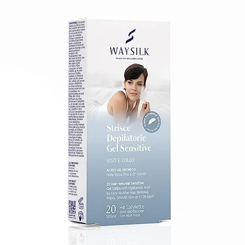 Oferta limitowana: Waysilk | Maska do depilacji twarzy i szyi, krem do depilacji z kwasem hialuronowym, zieloną i białą gliną, gładką skórą, 75ml z 31.74 zł na 31.74 zł (oszczędź 0.00%)