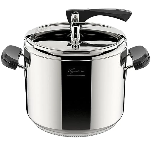 Limited offer: Lagostina Pressure Cooker La Classica Lagofusion, Pressure Cooker Ø 26 cm, Capacity 12L, with Basket, Cookbook and Ecodose, Bakelite Handles, Weight Valve and Lagofusion Bottom from 461.00 EUR to 461.00 EUR (save 0%)