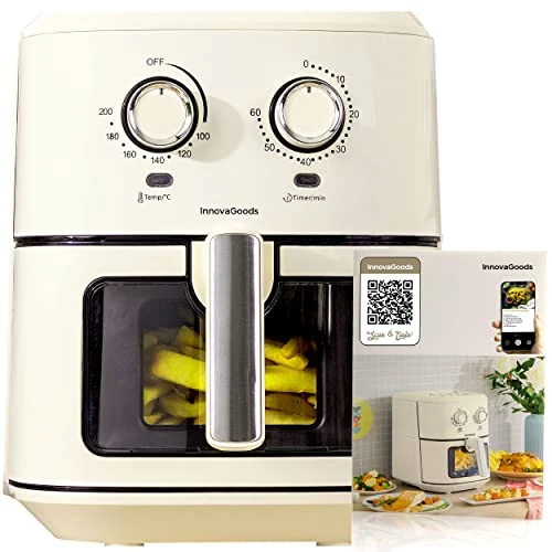 Air Fryer InnovaGoods Vynner Pro 6500 Cream 1700 W 6,5 L Stainless steel, Off-white
