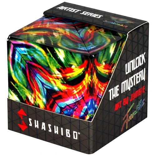 Offre limitée : Shashibo Cube Transformable – Cube Antistress breveté et primé avec 36 aimants rares sur Le thème de la Terre – Peut Prendre Plus de 70 Formes (Artist Series - Cosmic Surfer) de 24.99 EUR à 21.99 EUR (remise 12%)