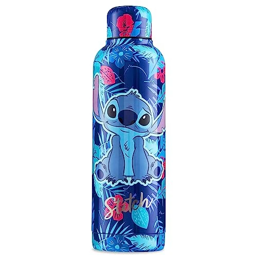 Oferta ograniczona: Disney Ścieg izolowana butelka na wodę - 515 ml metalowa butelka na napoje ze stali nierdzewnej dla dziewcząt, nastolatków gorących lub zimnych - szkolne sporty podróże - prezenty ze ściegiem dla z 139.99 EUR na 139.99 EUR (znizka 0%)