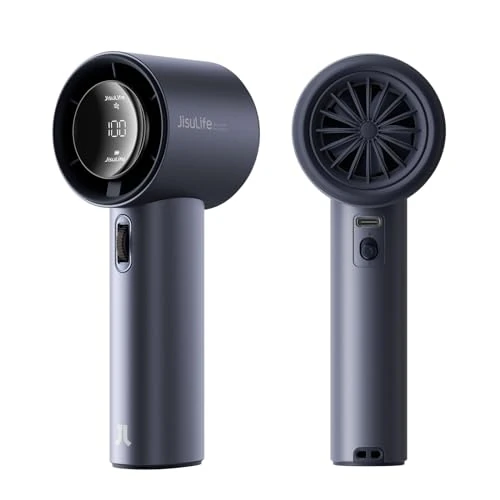 Oferta limitowana: JISULIFE przenośny ręczny wentylator, prędkość (1-100) regulowana turbo mini wentylator, akumulator 3600 mAh, ładowany osobisty wentylator, wyświetlacz cyfrowy, dla kobiet i mężczyzn, do podróży z 280.99 zł na 280.99 zł (oszczędź 0.00%)