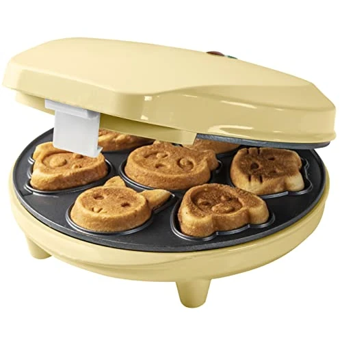 Oferta limitada: Bestron Gofrera para Mini-Cookies, Mini-Galletera con Motivos de Animales, Gofrera para Mini-Galletas, con Almohadilla para Hornear y Revestimiento Antiadherente, 700 W, Color: Amarillo de 24.99 EUR a 16.99 EUR (ahorro 32%)