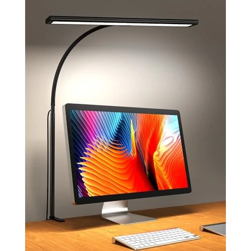 Begrenztes Angebot: 10W Schreibtischlampe Dimmbar - 160 LED Super Helle Klemmleuchte mit USB-Adapter | 3 Farbtemperaturen & 10 Helligkeitsstufen | 70cm Flexiblem Schwanenhals, Arbeitslampe für Home Office von 21.99 EUR auf 21.99 EUR (Rabatt 0%)