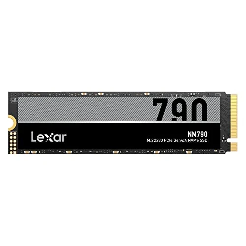 Lexar NM790 2TB Wewnętrzny Dyski SSD, M.2 2280 PCIe Gen4x4 NVMe SSD, do 7400 MB/s Odczyt, 6500 MB/s Zapisu, dla PS5, Komputerów PC, Laptopów i Graczy (LNM790X002T-RNNNG)