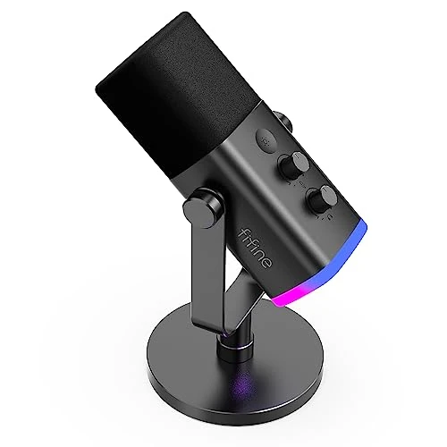Offerta a tempo: FIFINE USB Gaming Microfono Dinamico per PC PS4 PS5, XLR Micrófono Streaming per Podcasting, Cardioide Microphone per Registrazione Vocale - 11% da 62.99 € a 55.95 €