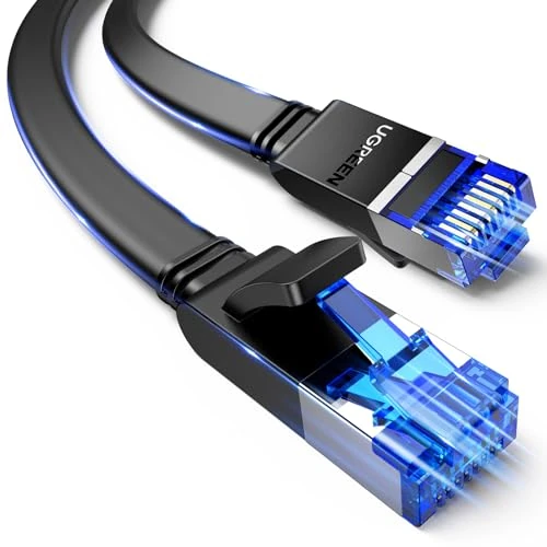 Limited-time offer: UGREEN Ethernet Cable 33FT, Cat 8 Ethernet Cable with 40Gbps 2000Mhz High Speed, Shielded Heavy Duty Flat Internet Cable Compatible for Gaming PC PS4/5/6 Xbox Modem Router, Include 20 Cable clipes from $27.99 to $27.99 (save 0.00%)