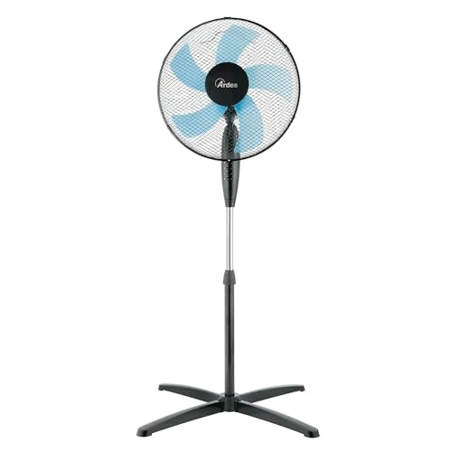 Limited offer: Ardes STEELO 40N 5 Pale Ventilatore A Piantana Ar5st40pn 3 Velocita oscillante from 37.90 EUR to 19.68 EUR (save 48%)