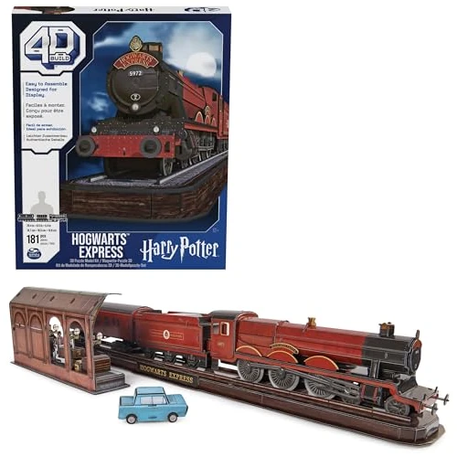 Oferta limitada: 4D Build - Construcción 4D Build, Hogwarts Express Puzzle Set 181 Piezas 76,2cm Largo | Regalos Harry Potter Decoración de Mesa | Puzles 3D para Adultos y Adolescentes (Spin Master 6069814) de 24.99 EUR a 14.91 EUR (ahorro 40%)
