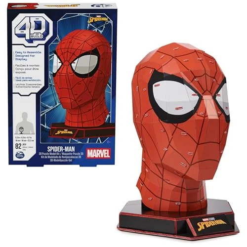 Oferta limitada: 4D Build, kit de maqueta de rompecabezas en 3D de Spider-Man 82 piezas Spider-Man para decoración de escritorio Juguetes de construcción Rompecabezas en 3D para adultos y niños a partir de 12 años de 19.99 EUR a 19.99 EUR (ahorro 0%)