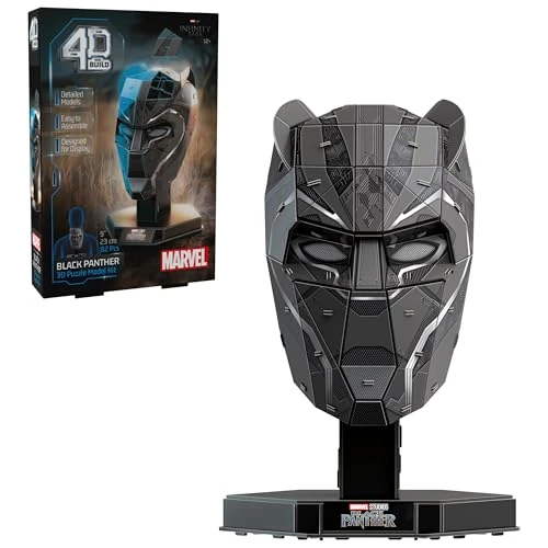 Offerta a tempo: 4D Build - Busto Marvel Black Panther - Kit di modellino 3D ricco di dettagli, in cartone di alta qualità, 82 pezzi, per i fan della serie Supereroi dai 12 anni in su - 0.00% da 12.67 € a 12.67 €