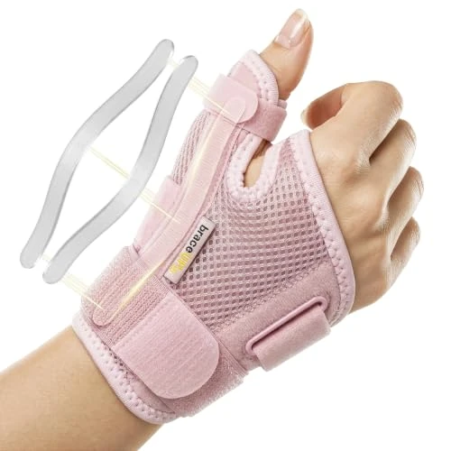 Oferta limitada: BraceUP Muñequera Pulgar, Ferula Pulgar para Hombres y Mujeres, Mano Derecha e Izquierda - Férula Dedo Pulgar para Artritis, Tendinitis, Alivio del Dolor del Túnel Carpiano y Esguince de Pulgar (Rosa) de 14.99 € a 12.74 € (ahorro 15%)