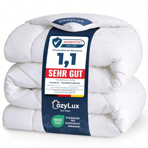 Offerta a tempo: CozyLux Piumone Matrimoniale 220x240 cm Bianco per 4 Stagioni - 23% da 42.99 € a 32.99 €