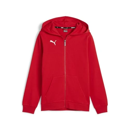 Limited-time offer: PUMA Boys Teamgoal Casuals Hooded Jacket Sweat, Puma Red-puma White, 140 EU from 24.40 GBP to 24.40 GBP (save 0%)