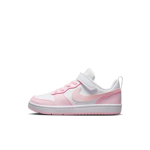 Zeitlich begrenztes Angebot: Nike Unisex Kinder Court Borough Low Recraft (Gs) Sneaker, White Pink Foam, 38.5 EU von 64.99 € auf 38.95 € (40% Rabatt)